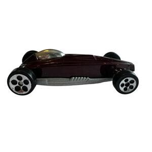 1999 Hot Wheels Power Piston Maroon Chrome Formula Race Car Mattel McD Promo